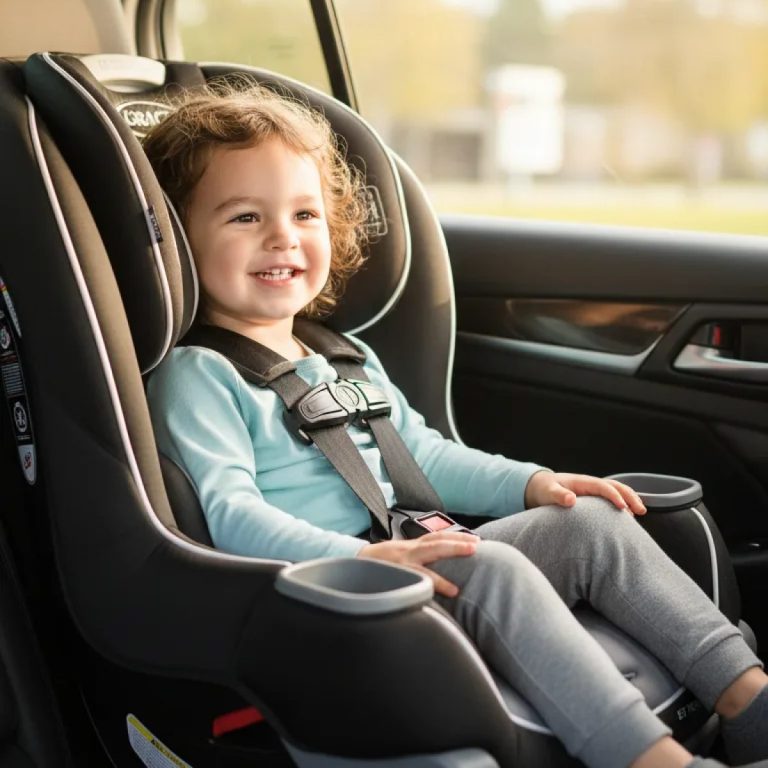 Convertible car seats lined up for comparison, showing shell height and headrest range