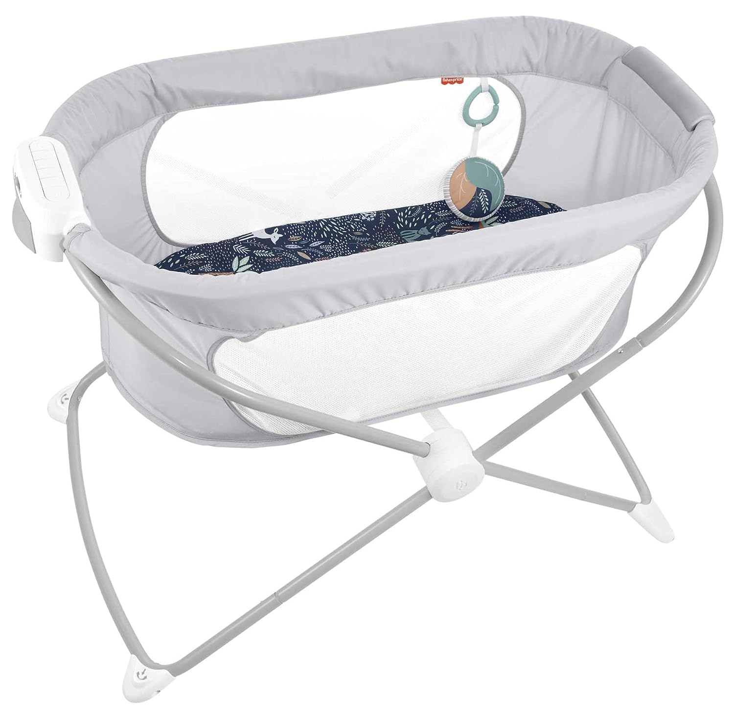 Fisher-Price Soothing View Vibe — Music and vibration, on a bassinet that folds away.